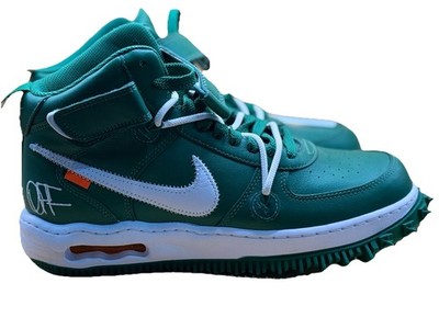 Size 9 - Off-White for NIKE Air Force 1 DR0500-300 SP Lthr Mid Green NEW IN BOX 