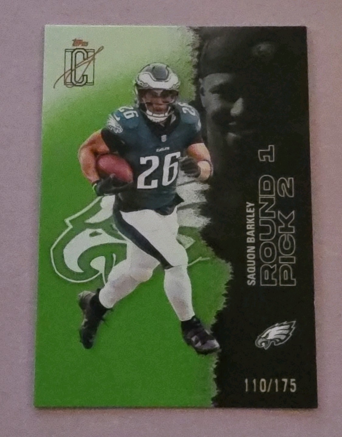 Topps 2025 Signature Class Saquon Barkley 110/175 Color Match