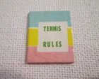 Vintage Barbie: Tennis Anyone #941 Rules Book