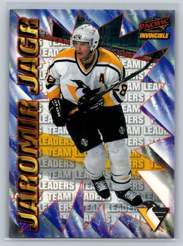 1997 Pacific Invincible #220 Jaromir Jagr Pittsburgh Penguins HOF - Picture 1 of 2