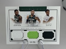 Panini National Treasures Michigan St Spartans Denzel Valentine Dawson Patch /99