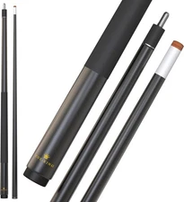 2-Piece Pool Cue 58" 20oz 13mm Premium Tip Billiard Cue Stick for Home & Bar