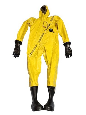 Trellchem Super Type 1b-ET Gas-Tight Chemical Protective Suit Size: L