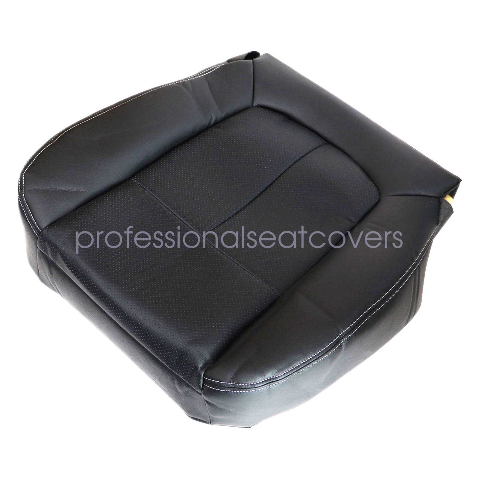 For 2009-2014 Ford F150 Front Bottom & Top Seat Cover Black & Headrest Cover