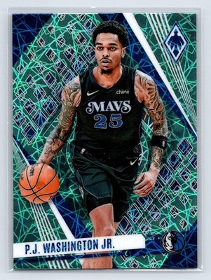 2023-24 Panini Phoenix #131 P.J. Washington Jr. Phoenix Teal Lazer Dallas