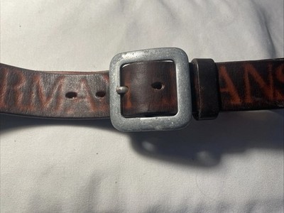 Armani Jeans Leather Belt Brown 80/95