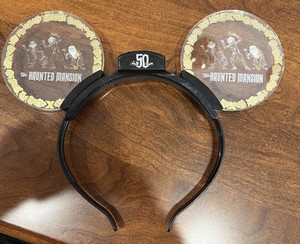 Disney Parks Light Up Glow Haunted Mansion 50th Anniversary Mickey Ears