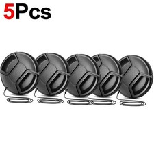  Pack of 5 Lens Cap cover for Camera Lens 37/49/52/55/58/62/67/72/77/82/95 mm