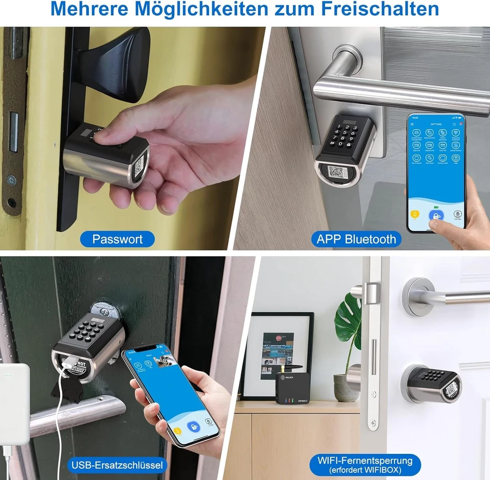 WELOCK ToucA51 PRO Serrure de porte intelligente TOUCDEBL41 - Photo 2/3