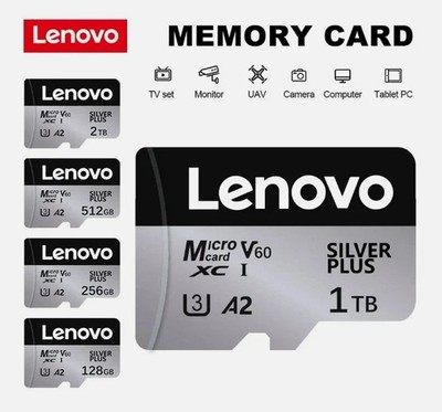 LENOVO 1TB 512GB 256GB 128GB Micro TF SD Card High Speed Class Flash Memory