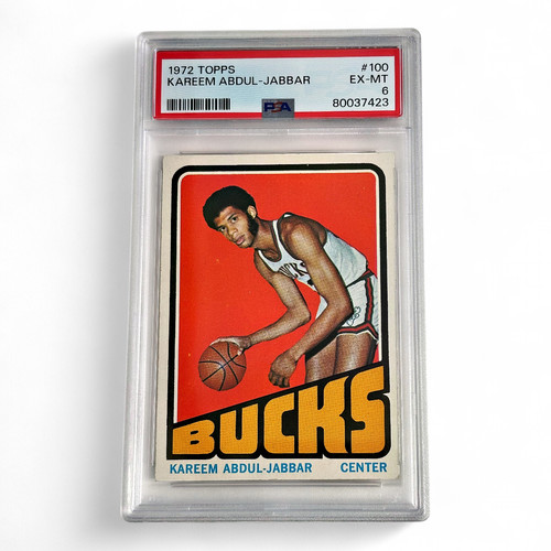 1972 Topps Kareem Abdul-Jabbar #100 Graded EX-MT PSA 6