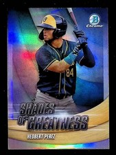 Hedbert Perez 2022 Bowman Chrome Shades of Greatness #SG-29 Milwaukee Brewers