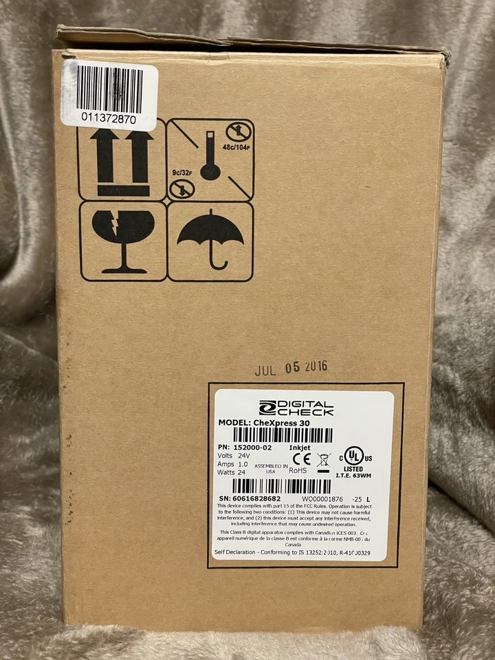 Digital Check CX30 CheXpress 30 Scanner 152000-01 - Non-InkJet NEW IN ...