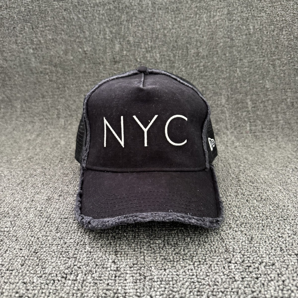 New Era NYC Black Mesh Trucker Snapback Cap