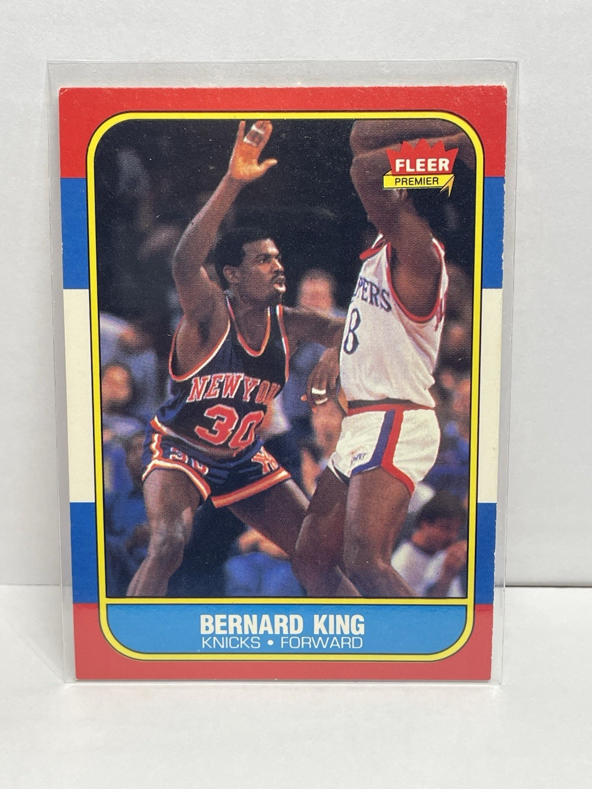 1986 Fleer Bernard King Knicks HOF