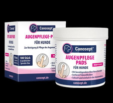 Canosept Augenpflege PADS f&uuml;r Hunde 100 St&uuml;ck Reinigung Augenumfeld Tr&auml;nenstein