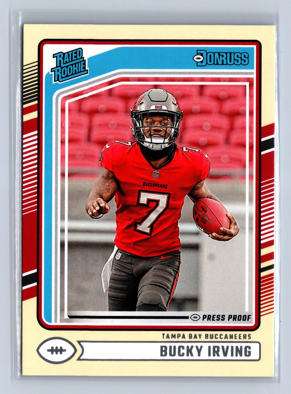 2024 Panini Donruss Rated Rookie Bucky Irving Press Proof Yellow #301