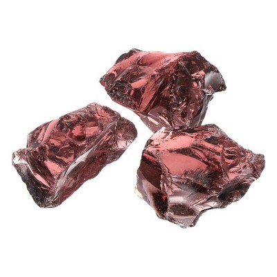 Fireplace glass, 0.9kg hardened stones 5-8cm, purple for fire glass