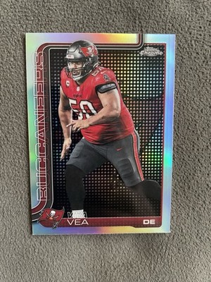 2025 Topps Chrome Vita Vea Buccaneers #286 Light Board Refractor Parallel SSP