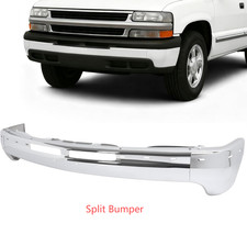 Chrome Front Bumper Face Bar For Chevy Tahoesuburbansilverado 1500 2500 99-06