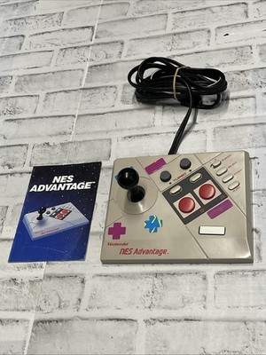 Nintendo NES Advantage Arcade Joystick Controller & Manual NES-026 TESTED VGC
