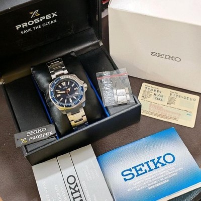 RARE Seiko Prospex SRPF01K1 Samurai Automatic Divers Date Blue