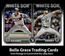 2024 Topps Update Lane Ramsey / Edgar Navarro #US128 Chicago White Sox MLB 