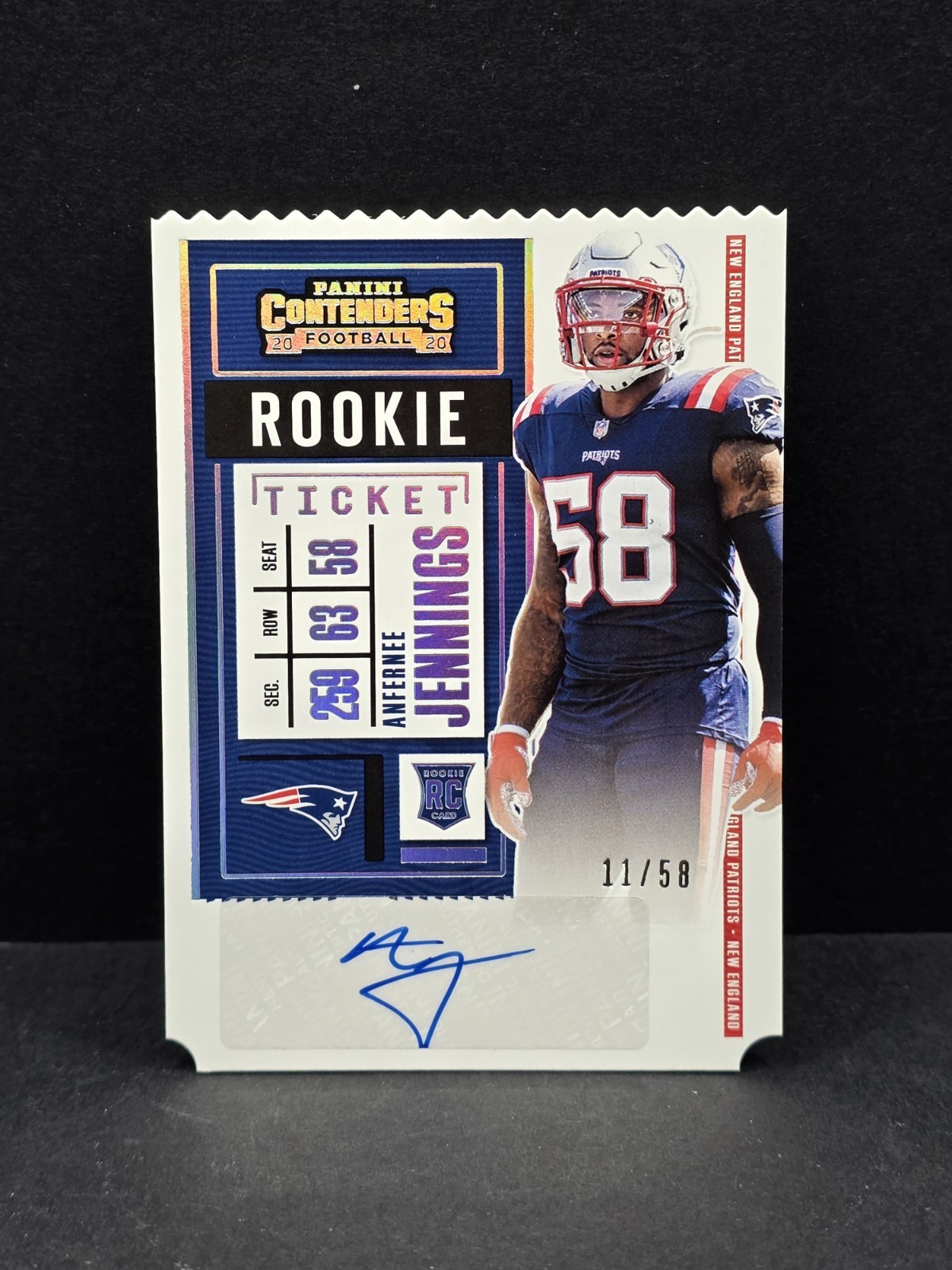 Anfernee Jennings Panini Contenders #189 Autograph-Stub