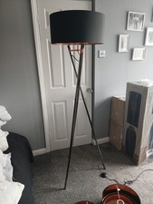 Floor Lamp Dark Grey And 2 Matching Ceiling Shade