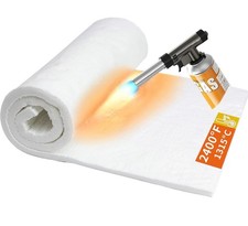 Ceramic Fiber Insulation Blanket High Temperature 2400F 60"×24"x1.0"- Fireproof