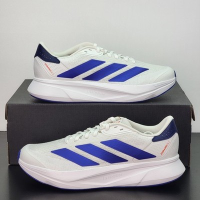 Adidas Duramo SL Men's Size 11.5 Running Shoes White Blue Athletic Sneakers