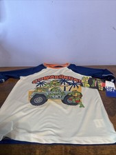 Teenage Mutant Ninja Turtles Swimsuit Rashguard Swim Shirt Boys New
