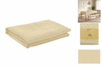 Tischdecke Rechteckig Cremeweiß 140X260 Cm Jacquard-Optik