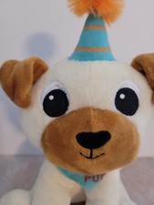 American Greetings Birthday Pug Plush Dog Party Hat Stuffed Animal w/ Tags