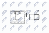 Gelenksatz Antriebswelle NTY NPW-BM-059 FüR BMW X3 X4 F25 F26 G02 F98 Sdrive M40