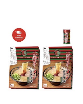 Ichiran Ramen 10 Pack + Secret Chili Powder Set Authentic Japanese Noodles FS