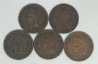 1889 1899 1905 1906 1909 Indian Head Cent Lot of 5 (709)