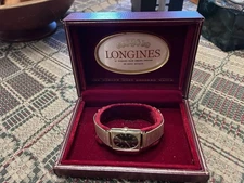 Longines Art Deco Manual Wind Unisex Wrist Watch  With Box Winds and Runs!