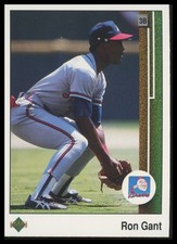 1989 Upper Deck #378 Ron Gant Atlanta Braves