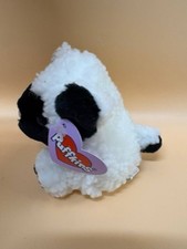 Vintage "Lizzy" Puffkins Lamb Black White Plush Stuffed Sheep Swibco NWT