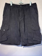 Aeropostale Mens Black Cargo / Utility Shorts, sz 32  (B32)