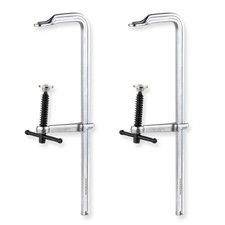 2-pack Steel Bar Clamps Set 12-inch Medium Duty 600 Lbs Load Limit