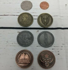 Fantasy Noble Paladin Knight Coin Set LARP Board Game Role Playing RPG