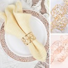 5 Metallic Geometric NAPKIN RINGS Wedding Events Tableware Supplies