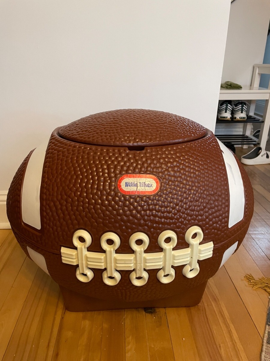 Vintage Little Tikes Kids Football Toy Box Chest Tailgating Cooler