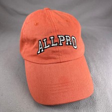 All Pro Hat Youth Boys XL Orange Strapback Dad Cap Embroidered Outdoor