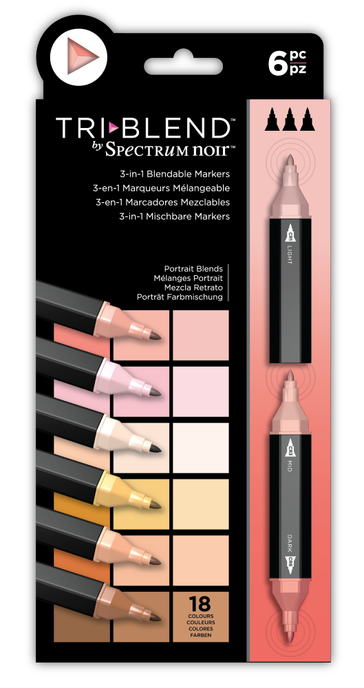 Spectrum Noir TriBlend Portrait set - the best skin tone art materials sets