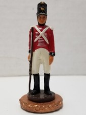 Vintage Napoleonic War Soldier Lead Figure Hand Painted French Grenadier 3" Rare