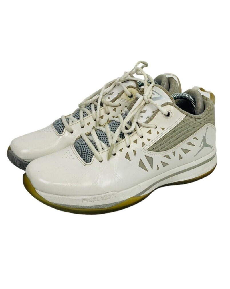 Nike Air Jordan Men's CP3 V White Basketball Shoes 487428-100 Sz