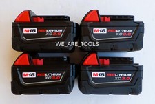  4 New Genuine 18V Milwaukee 48-11-1828 3.0 AH Batteries M18 XC Lithium 18 Volt